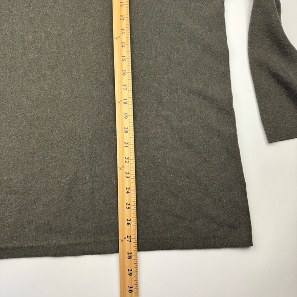 Smartwool Edgewood Poncho Sweater Women’s Large Wool Knit Soft Natural green - Picture 4 of 5